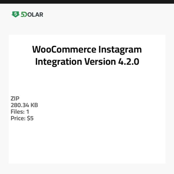 WooCommerce Instagram Integration - Version 4.2.0