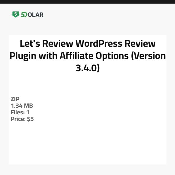 Lass uns überprüfen - WordPress Bewertungs-Plugin mit Affiliate-Optionen (Version 3.4.0)