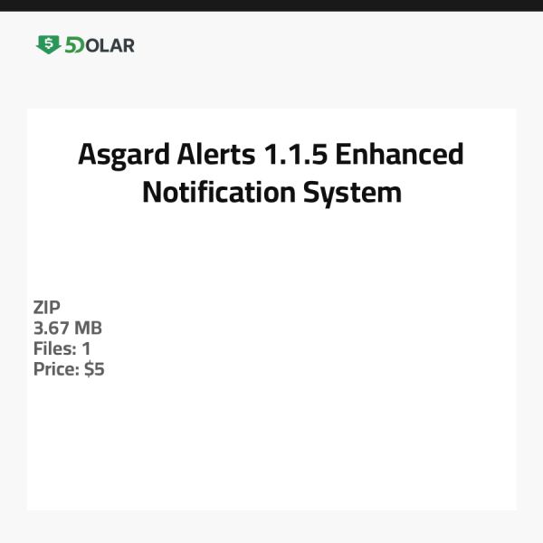 Asgard Alerts 1.1.5 - Verbesserte Benachrichtigungssystem