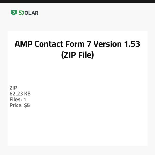 AMP Kontaktformular 7 - Version 1.53 (ZIP-Datei)