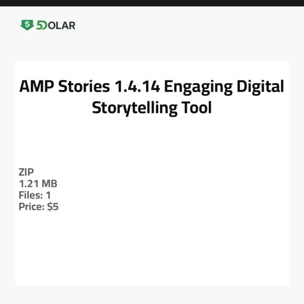 AMP Stories 1.4.14 - Fesselndes digitales Geschichtenerzählen-Tool