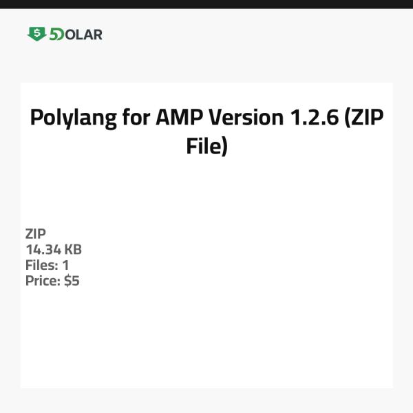Polylang für AMP - Version 1.2.6 (ZIP-Datei)