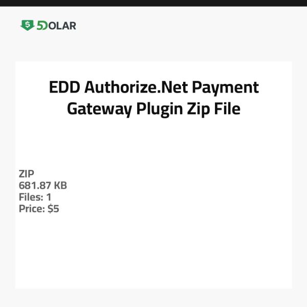 EDD Authorize.Net Zahlungs-Gateway-Plugin - Zip-Datei
