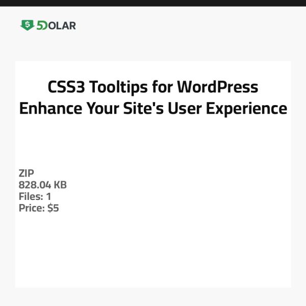 CSS3 Tooltips für WordPress - Verbessern Sie die Benutzererfahrung Ihrer Website
