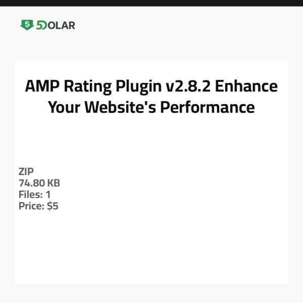 AMP Bewertungs-Plugin v2.8.2 - Verbessern Sie die Leistung Ihrer Website