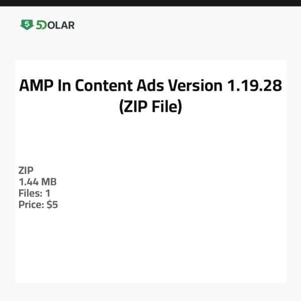 AMP In-Content Ads - Version 1.19.28 (ZIP-Datei)