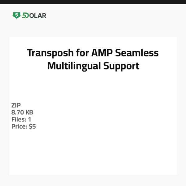 Transposh für AMP - Nahtlose mehrsprachige Unterstützung