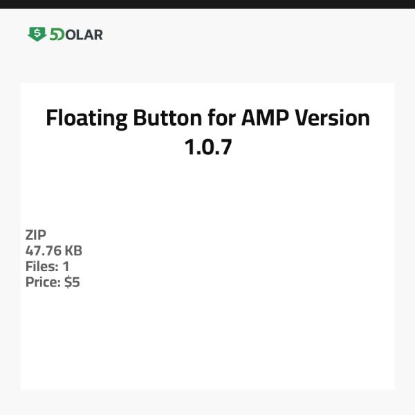 Schwebende Schaltfläche für AMP - Version 1.0.7