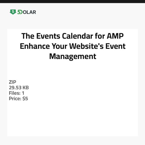 Der Events-Kalender für AMP - Verbessern Sie das Event-Management Ihrer Website
