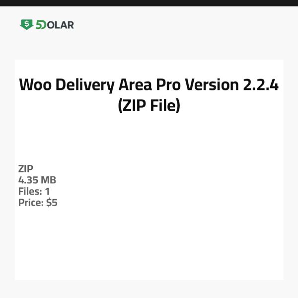 Woo Delivery Area Pro - Version 2.2.4 (ZIP-Datei)