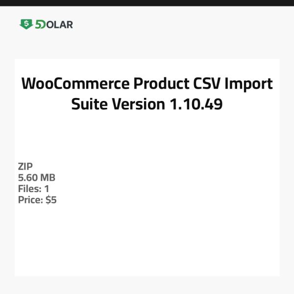 WooCommerce Produkt CSV Import Suite - Version 1.10.49