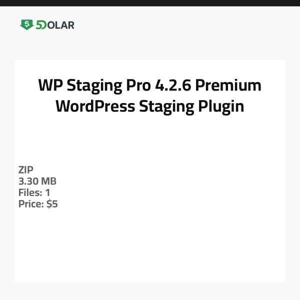 WP Staging Pro 4.2.6 - Premium WordPress Staging Plugin