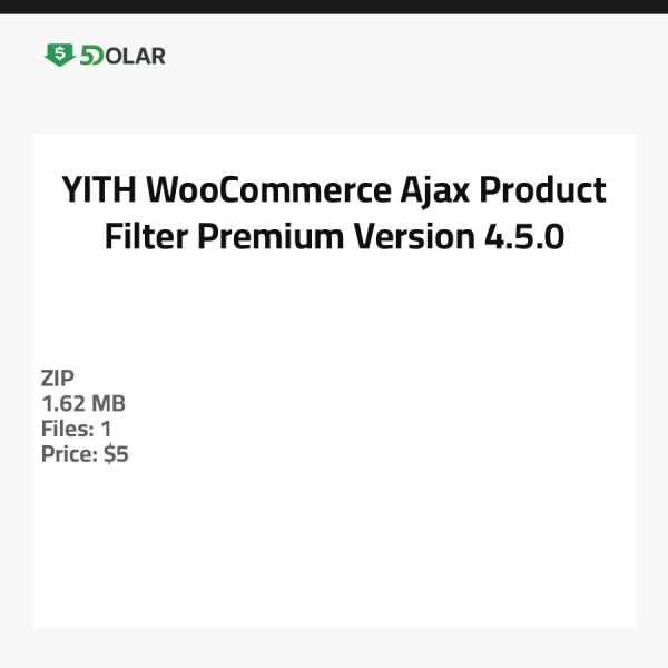 YITH WooCommerce Ajax Produktfilter Premium - Version 4.5.0