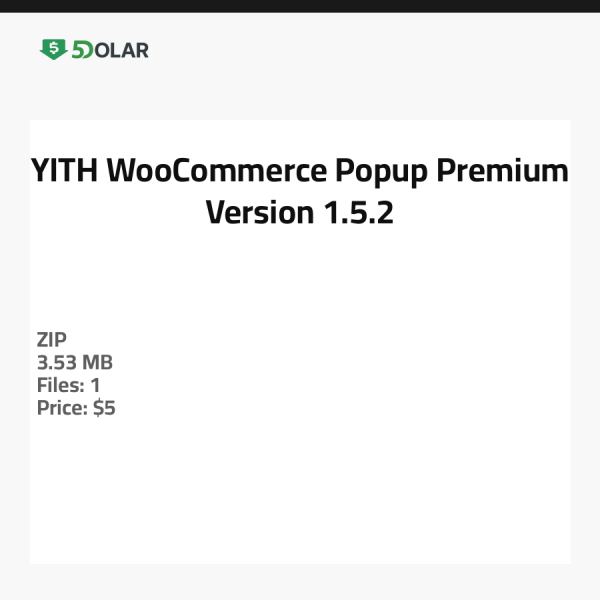 YITH WooCommerce Popup Premium - Version 1.5.2