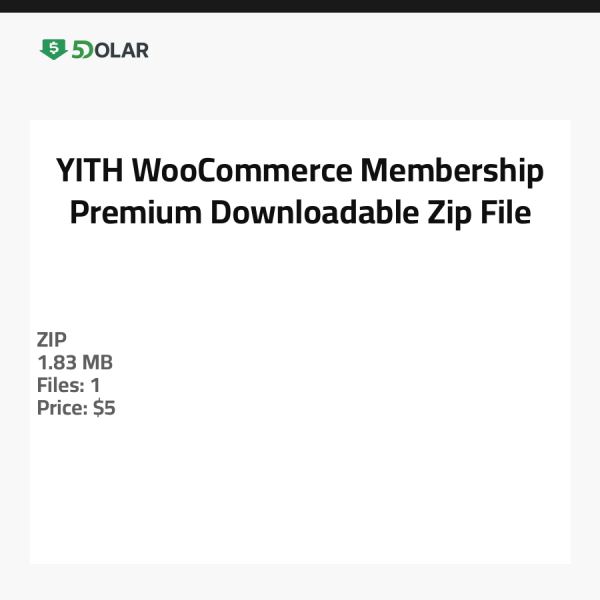 YITH WooCommerce Membership Premium - Herunterladbare Zip-Datei