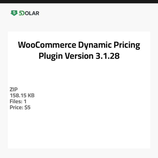WooCommerce Dynamisches Preisgestaltung Plugin - Version 3.1.28