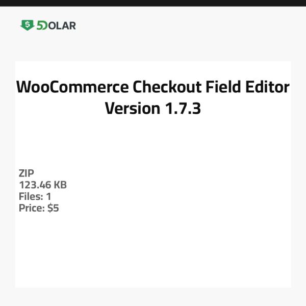 WooCommerce Checkout Field Editor - Version 1.7.3