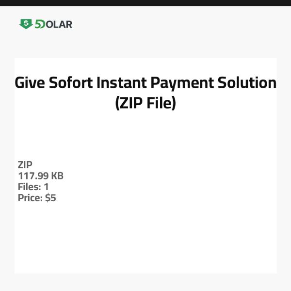 Give Sofort - Sofortzahlungslösung (ZIP-Datei)