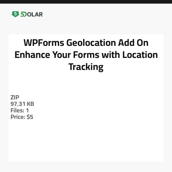WPForms Geolocation Add-On - Verbessern Sie Ihre Formulare mit Standortverfolgung