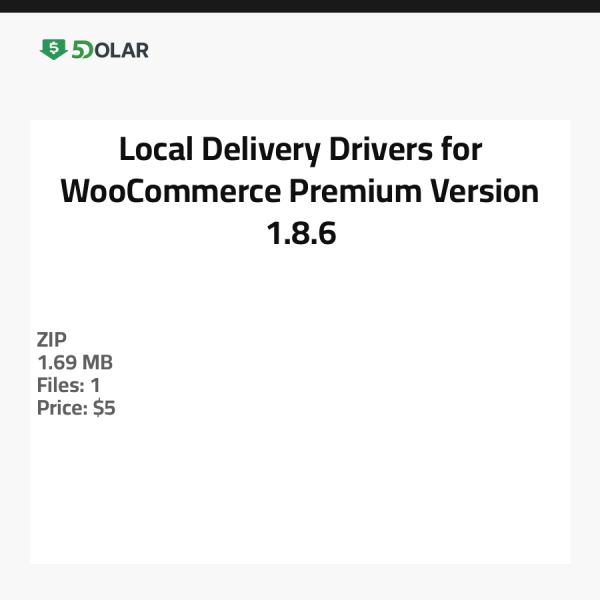 Lokale Lieferfahrer für WooCommerce - Premium Version 1.8.6