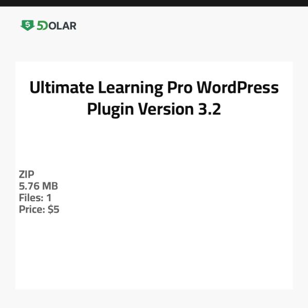 إضافة Ultimate Learning Pro لووردبريس - الإصدار 3.2