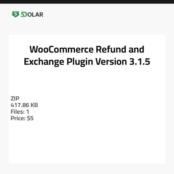 WooCommerce Rückerstattungs- und Umtausch-Plugin - Version 3.1.5