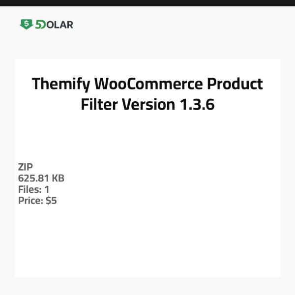 Themify WooCommerce Produktfilter - Version 1.3.6