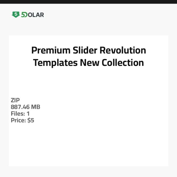 Premium Slider Revolution Vorlagen - Neue Kollektion