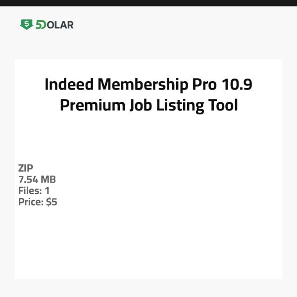 Indeed Membership Pro 10.9 - Premium Job Listing Tool