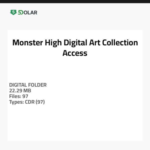 Monster High Digitale Kunstsammlung Zugriff