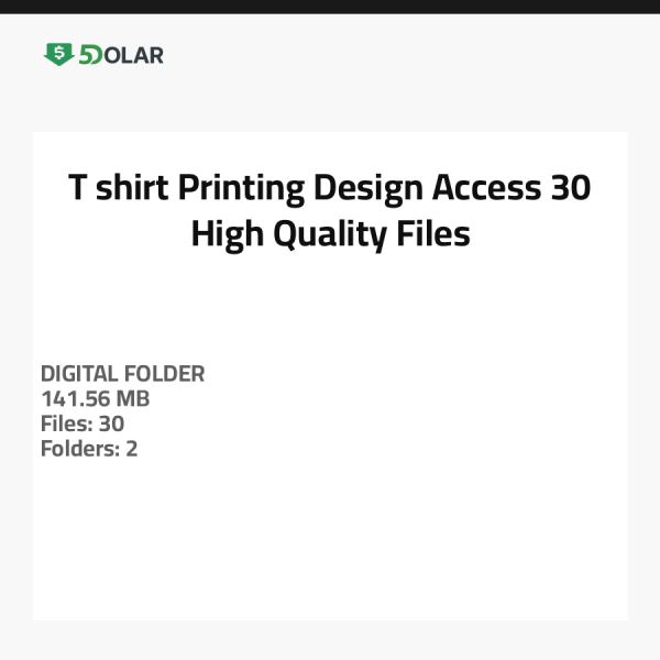 تصميم طباعة تي شيرت - 30 ملف عالي الجودة