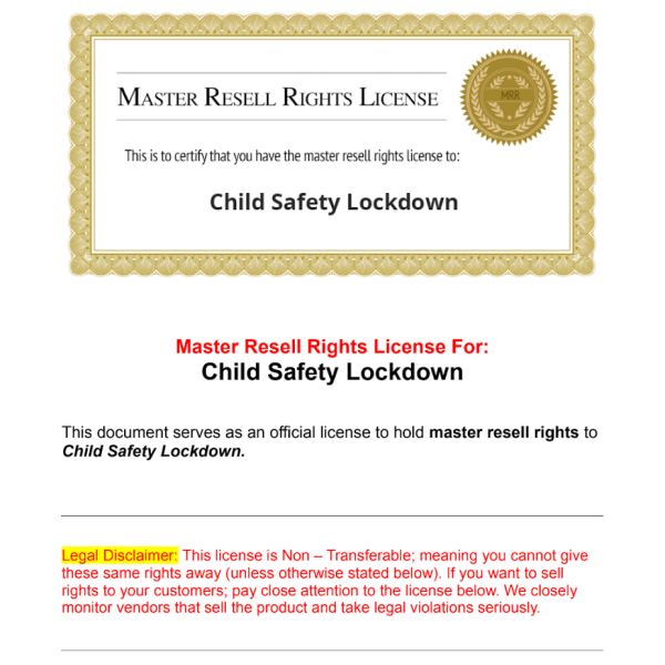 Kindersicherheits-Lockdown: Umfassender Ressourcenordner-Zugang