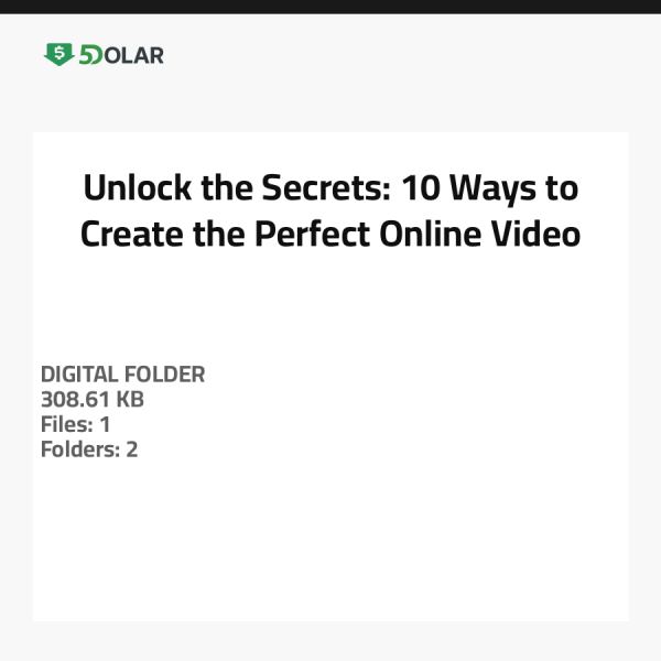 Entschlüsseln Sie die Geheimnisse: 10 Wege, um das perfekte Online-Video zu erstellen