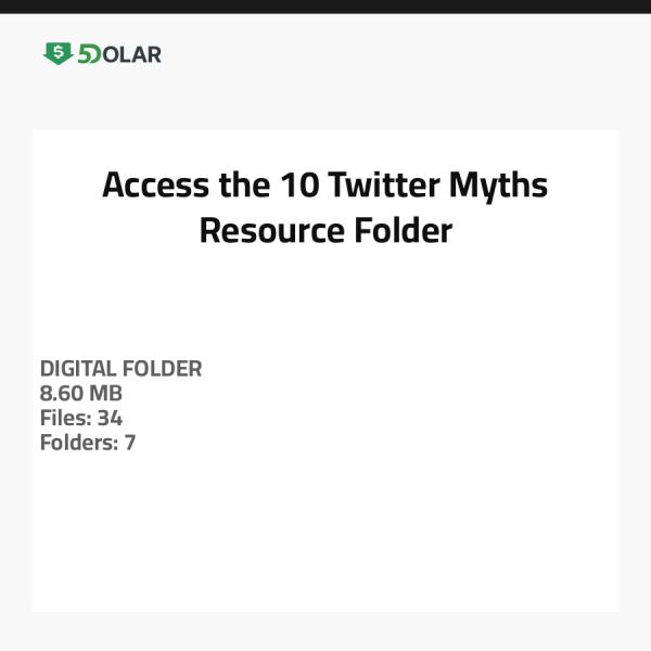 Zugriff auf den 10 Twitter Mythen Ressourcenordner