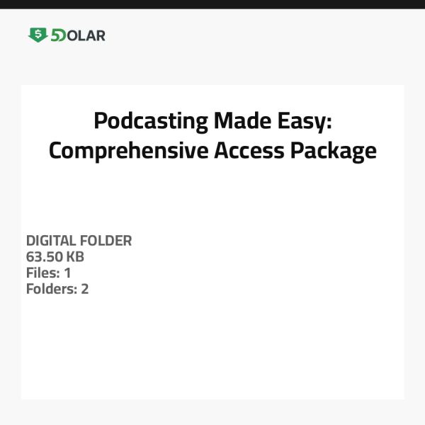 البودكاست بسهولة: حزمة وصول شاملة