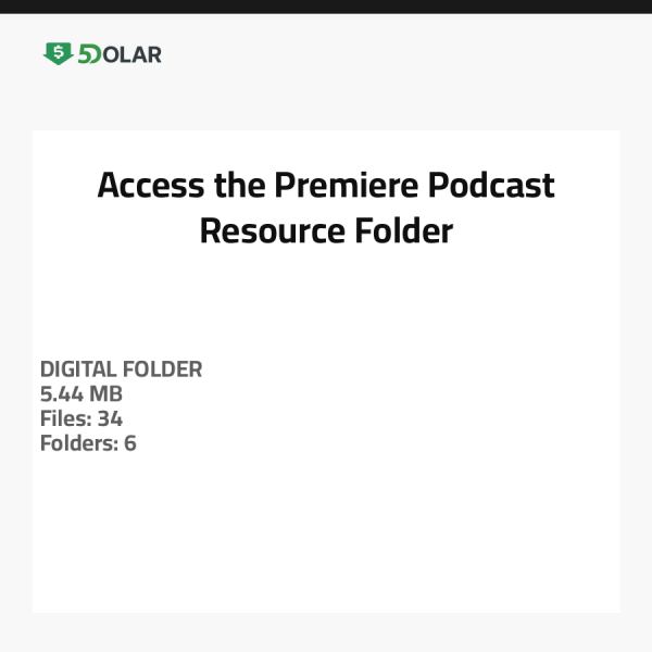 الوصول إلى مجلد موارد البودكاست المتميز