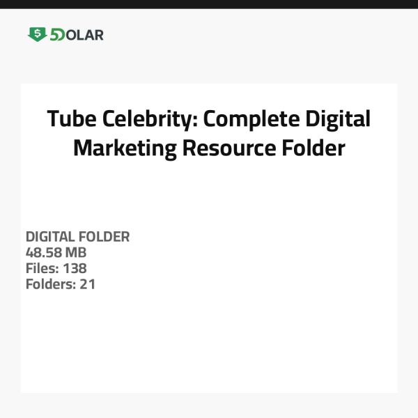 Tube-Celebrity: مجلد موارد التسويق الرقمي الكامل