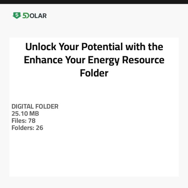 Entfalten Sie Ihr Potenzial mit dem Enhance-Your-Energy Ressourcenordner