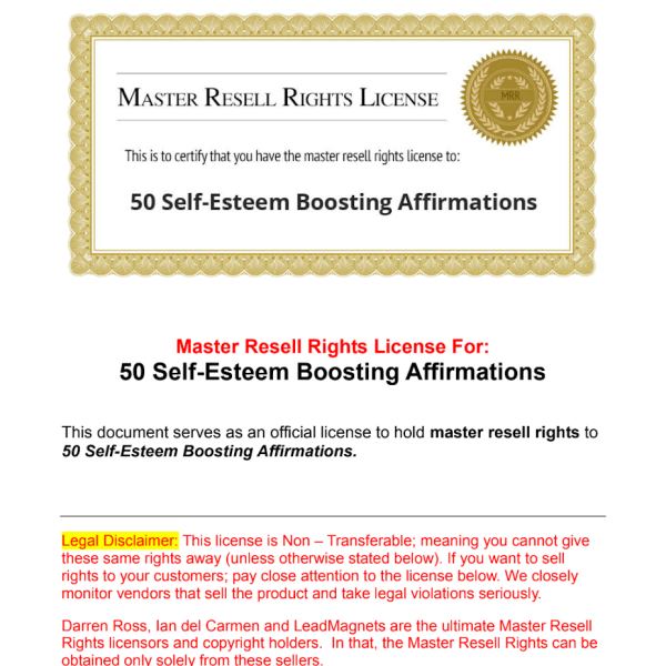 Zugang zu Selbstwert-Affirmationen - Digitaler Ressourcenordner