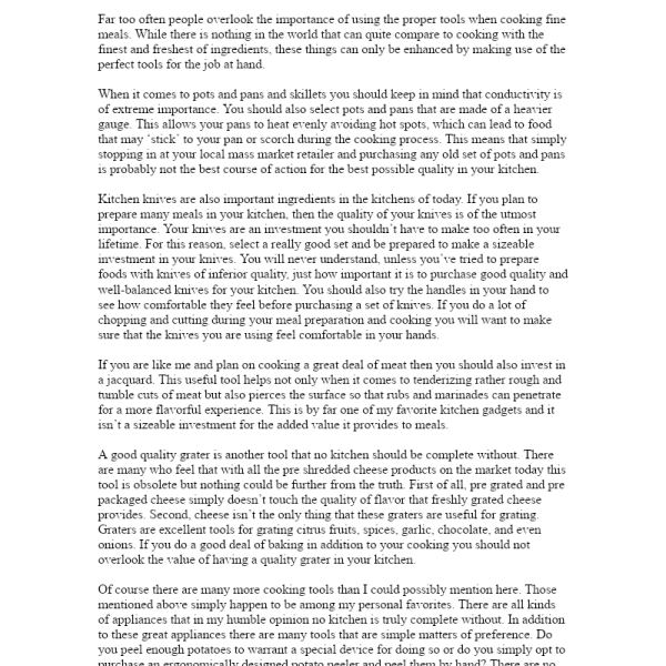 Umfassende Sammlung von Kochartikeln - Google Drive Zugriff