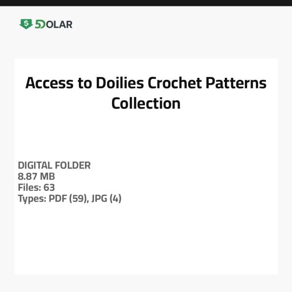 الوصول إلى مجموعة أنماط الكروشيه للدانتيل