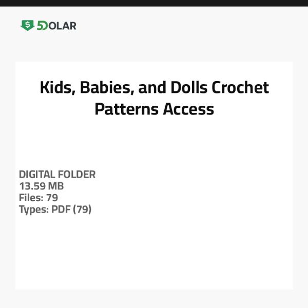 أنماط الكروشيه للأطفال والرضع والدمى