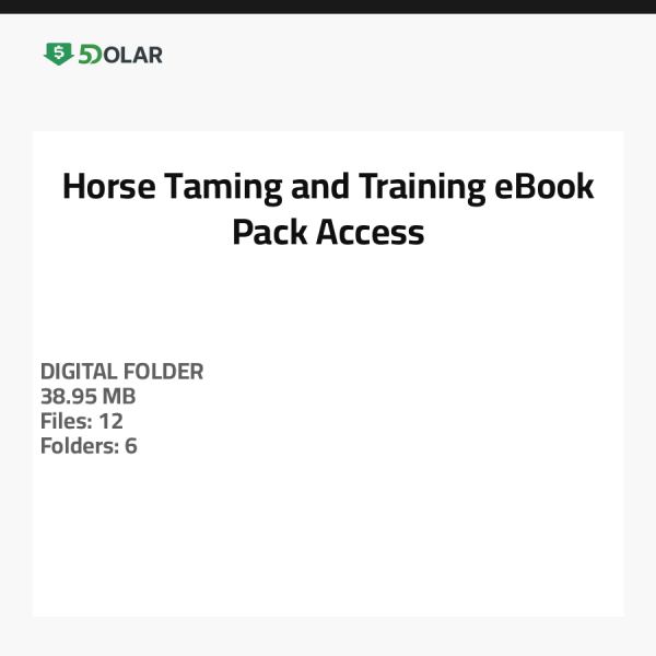 حزمة الوصول إلى كتاب إلكتروني لترويض وتدريب الخيول