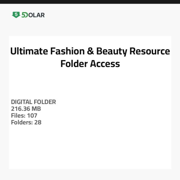 Ultimatives Mode- & Beauty-Ressourcen-Ordnerzugang