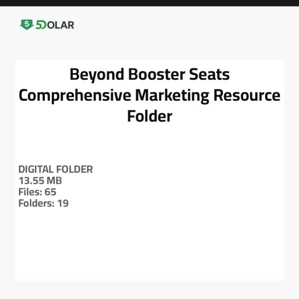 Beyond Booster Seats - Umfassender Marketing-Ressourcenordner