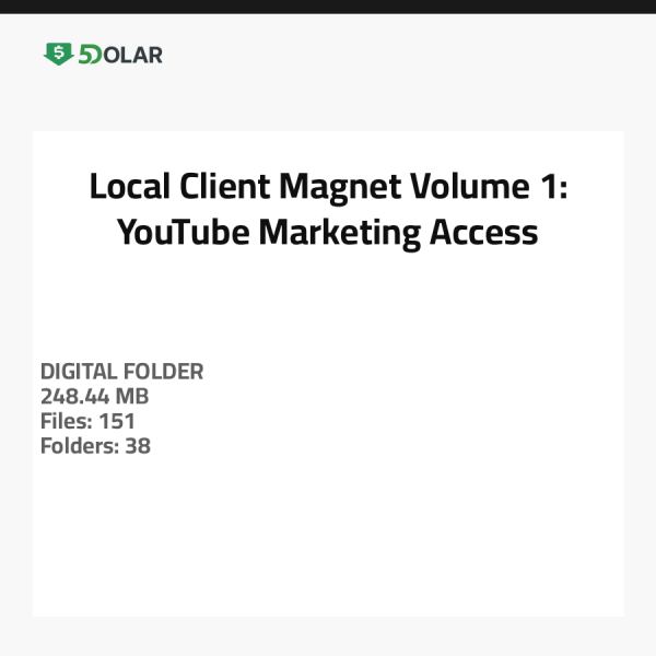 جذب العملاء المحليين المجلد 1: الوصول إلى تسويق يوتيوب