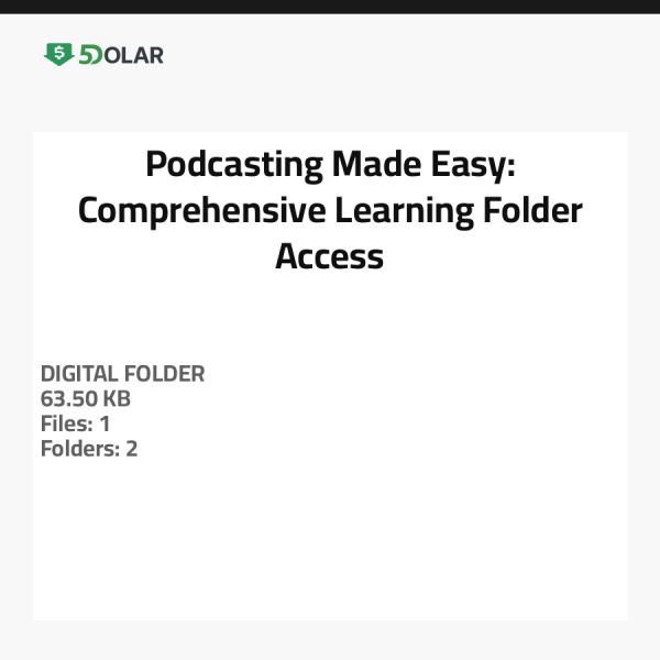 البودكاست بسهولة: وصول شامل إلى ملف التعلم