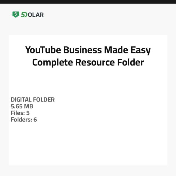 جعل الأعمال على يوتيوب سهلاً - مجلد الموارد الكامل