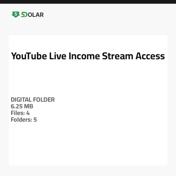 الوصول إلى تدفق الدخل المباشر على يوتيوب