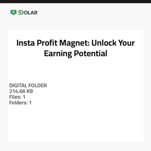 Insta-Profit-Magnet: Entfesseln Sie Ihr Einkommenspotenzial